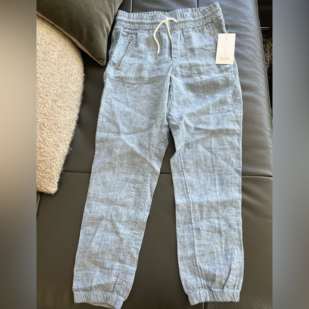 Athleta linen jogger pants